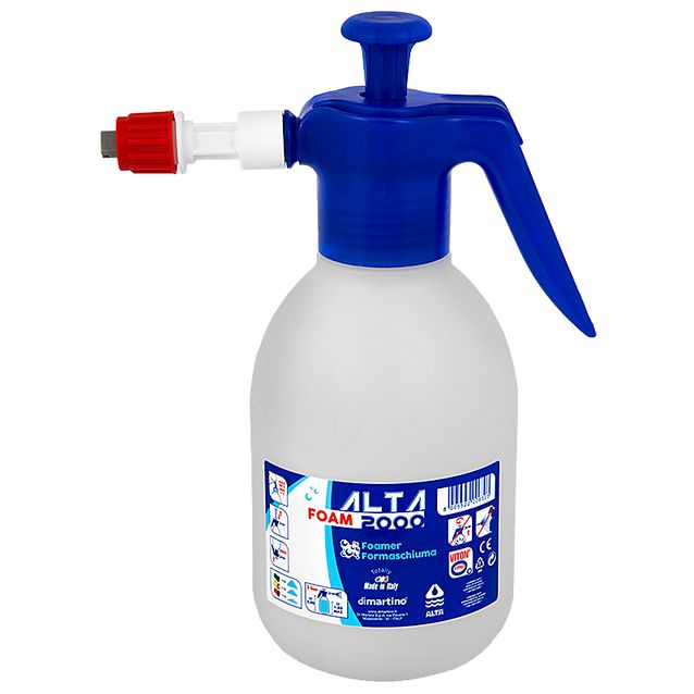 Paineruiskupullo Alta Foam 2,0 l, FPM, vaahdottava sininen