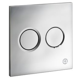 Seinä-WC:n huuhtelupainike Gustavsberg Trimont XS, pneumaattinen, kiiltävä kromi