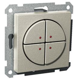 Pienjännitepainike Exxact, 4-osainen, 12-30V DC, 12-24V AC, LED, metalli