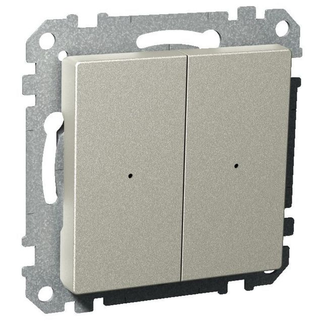 Painikevipu KNX 2 toiminto IP20 UK metalli Exxact 2816173