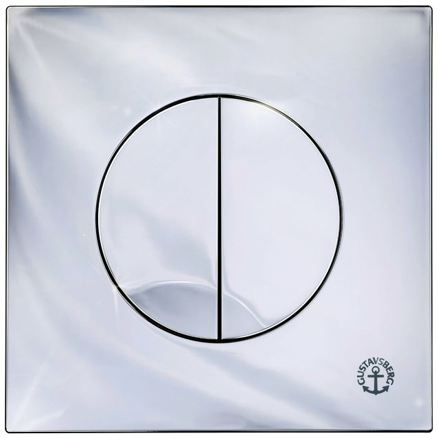 Painonappi Gustavsberg Duo mekaaninen pyöreä kromi 3/6 L