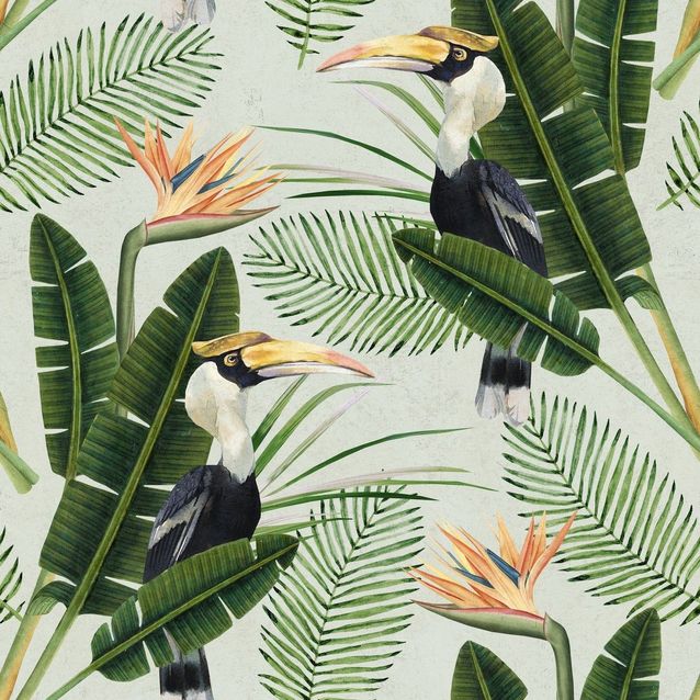 Paneelitapetti Mindthegap Birds of Paradise 1,56x3 m