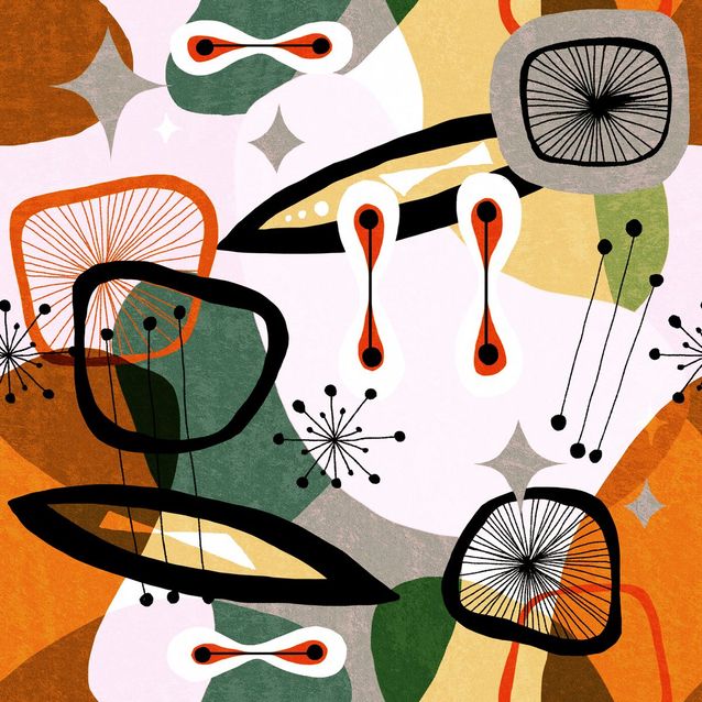 Paneelitapetti Mindthegap Century elements 1,56x3 m monivärinen