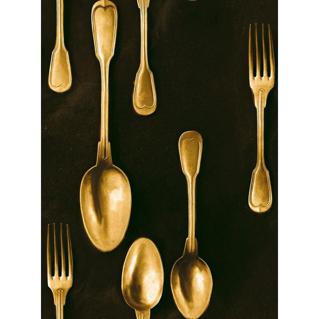 Paneelitapetti Mindthegap Cutlery Brass 1,56x3 m