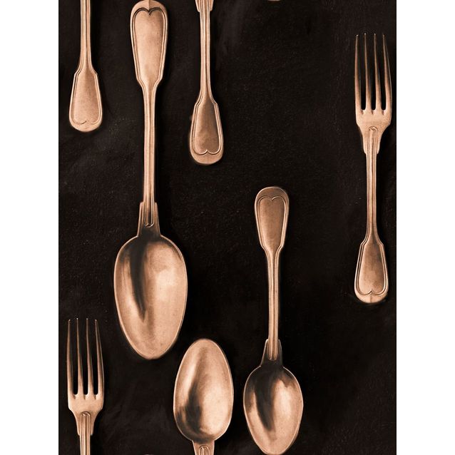 Paneelitapetti Mindthegap Cutlery Copper 1,56x3 m