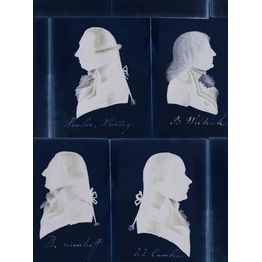 Paneelitapetti Mindthegap Dutch Portraits Blue 1,56x3 m