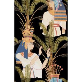 Paneelitapetti Mindthegap Egyptian Queens Anthracite 1,56x3 m