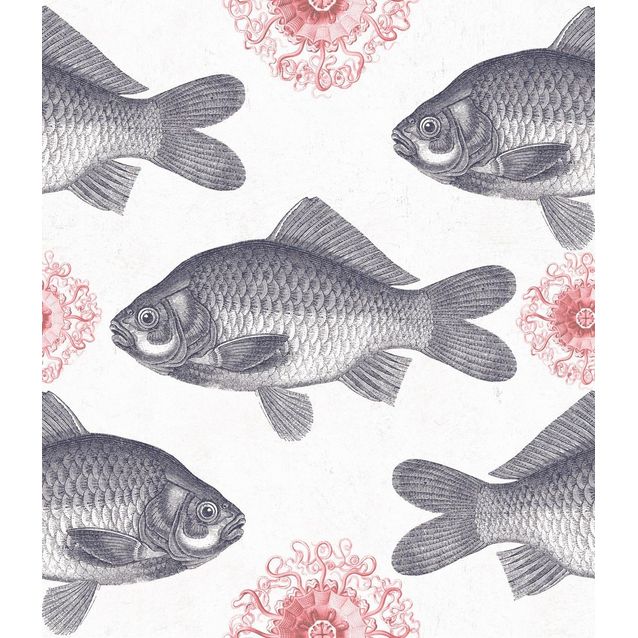 Paneelitapetti Mindthegap Fish Neutral 1,56x3 m