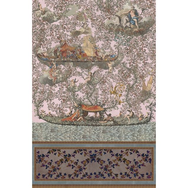 Paneelitapetti Mindthegap Journey to eden 1,56x3 m vaaleanpunainen