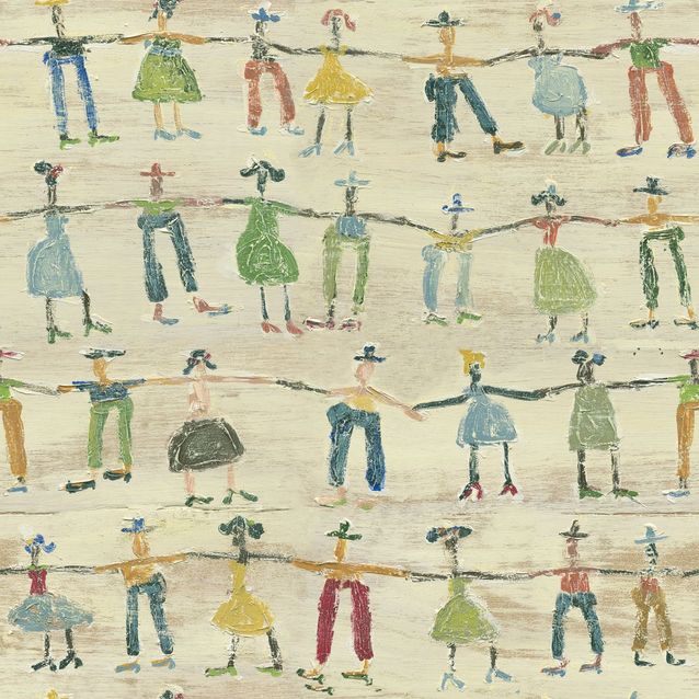 Lastenhuoneen tapetti Mindthegap Little People, 1.56x3m