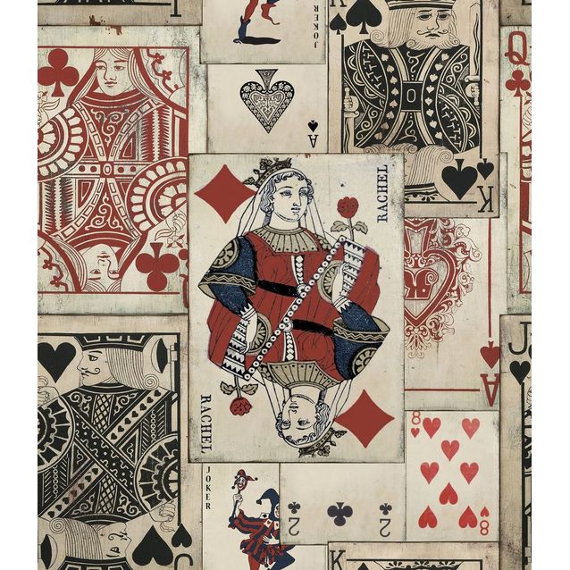Paneelitapetti Mindthegap Play Cards 1,56x3 m