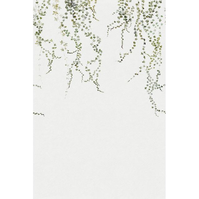 Paneelitapetti Sandberg Aralia harmaa/vihreä 0,53x10,05 m non-woven