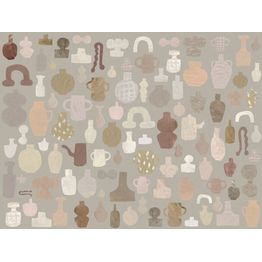 Paneelitapetti Sandberg Emilia Ilke non-woven mittatilaus ruskea