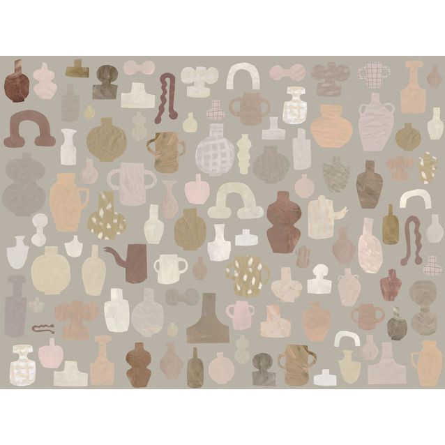 Paneelitapetti Sandberg Emilia Ilke non-woven mittatilaus ruskea