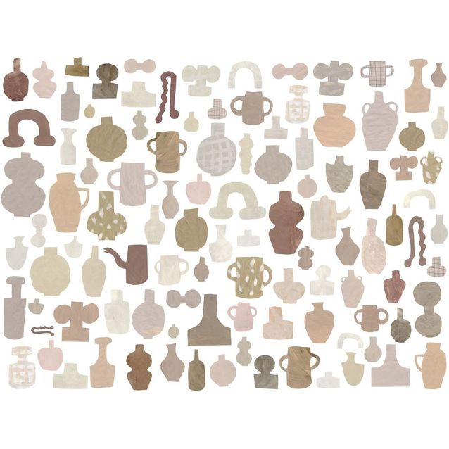 Paneelitapetti Sandberg Emilia Ilke non-woven mittatilaus valkoinen