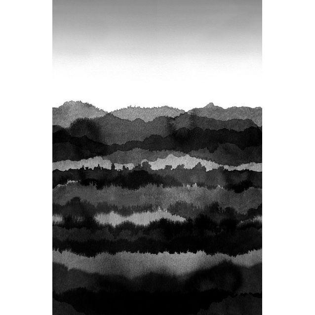 Paneelitapetti Sandberg Midnatt non-woven mittatilaus tummanharmaa