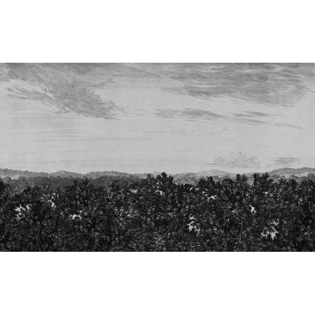 Paneelitapetti Sandberg Oak View non-woven mittatilaus harmaa