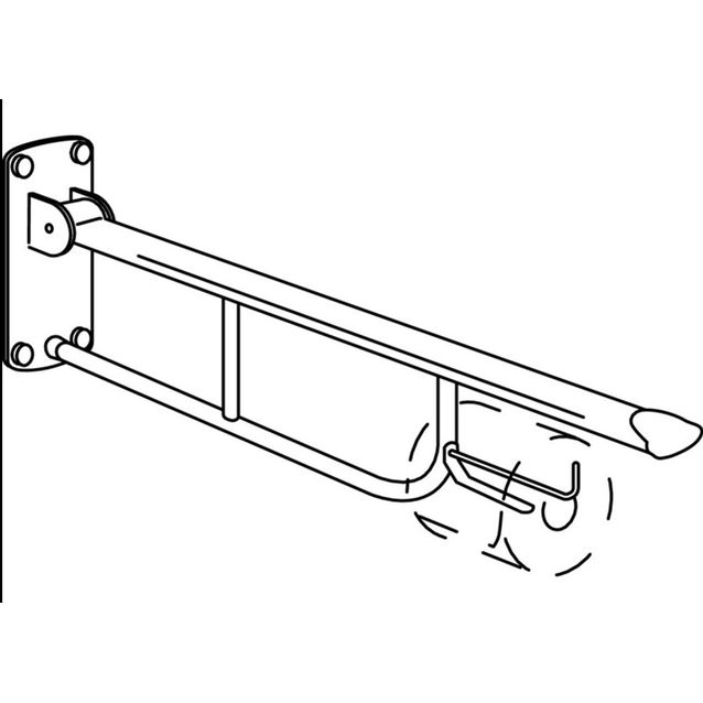 WC-paperiteline WC-istuimen käsinojaan Gustavsberg