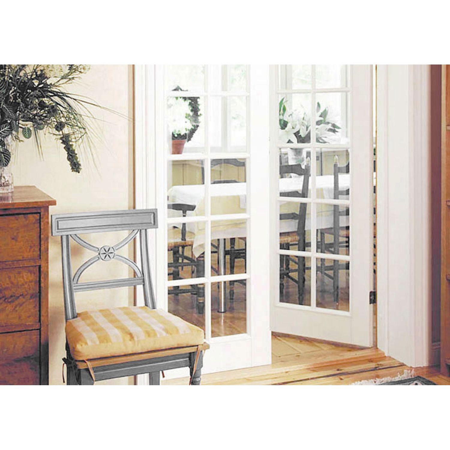 Pariovet 12-ruutuiset Swedoor Style 20 satiinilasitetut ruokailuhuoneen ovina