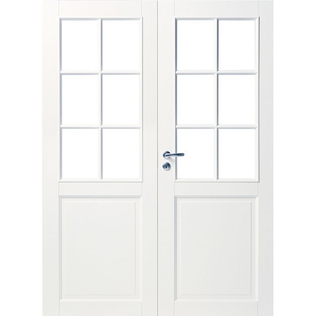 Pariovi lasitettu 6R Swedoor Craft 102 valkoinen kirkas lasi