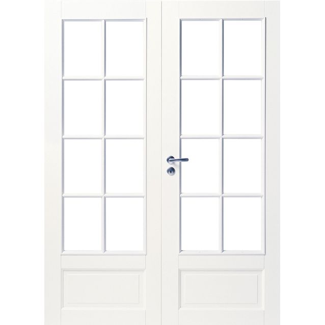 Pariovi lasitettu 8R Swedoor Craft 104 valkoinen kirkas lasi