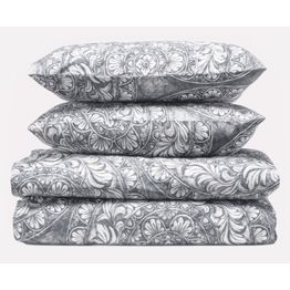 Parivuoteen pussilakanasetti Lennol Malina 205x225 cm harmaa