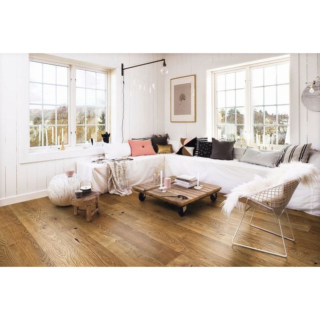 Parketti Boen Tammi Alamo Rustic 1-säle petsi öljytty 14x209x2200 mm