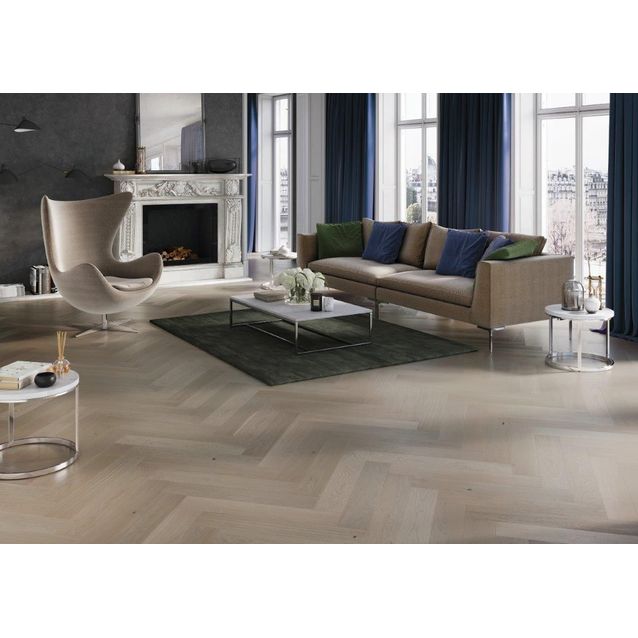 Parketti DomusFlooring Tammi Louvre HB 14x130x725 mm