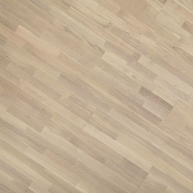 Parketti Kymppi-Lattiat Tammi Classic 3-säleinen valkopesty/harjattu 14x192x2200 mm