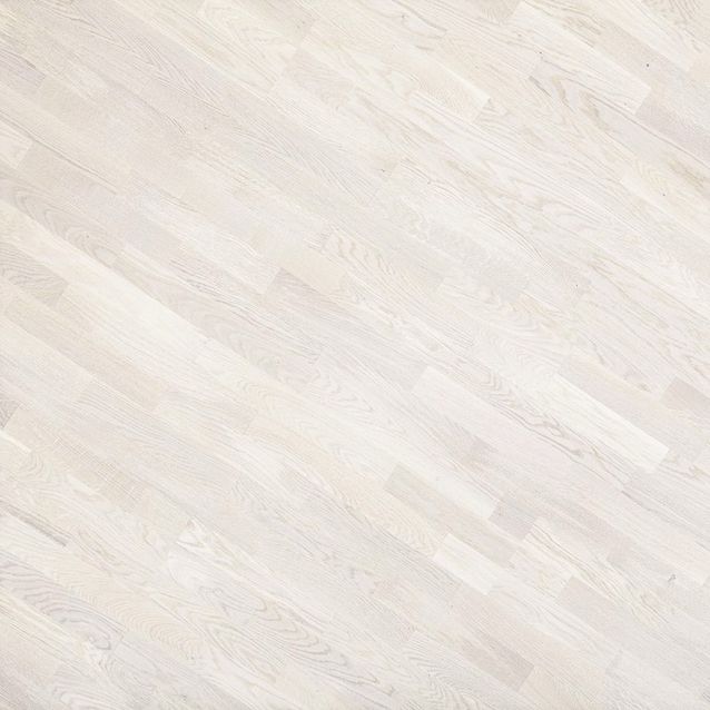 Parketti Kymppi-Lattiat Tammi Classic 3-säleinen valkoinen mattalakka 14x192x2200 mm