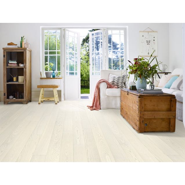 Parketti Tarkett Shade Saarni Ivory Plank 1-sauva valkoinen