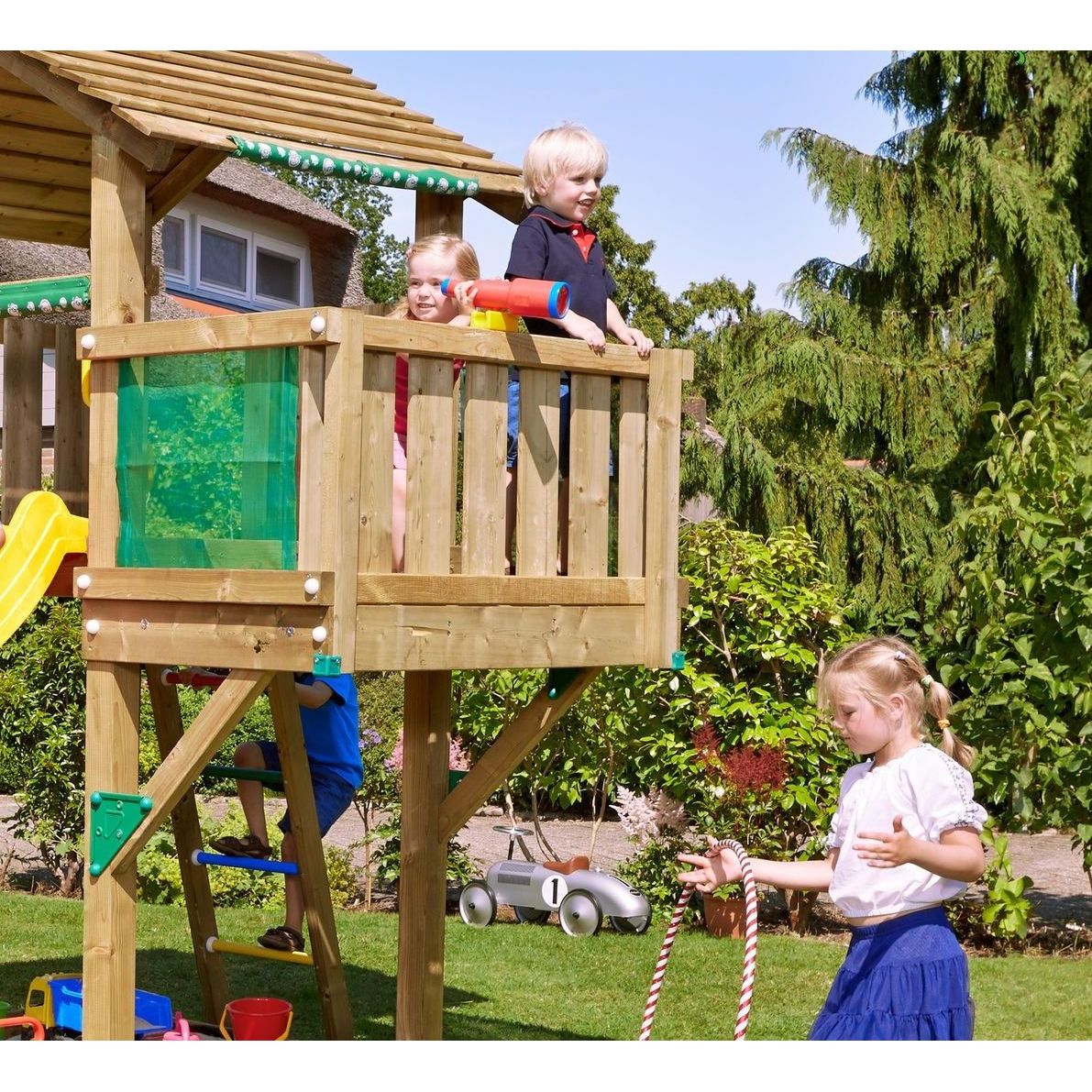 Parvekemoduuli leikkitorniin Jungle Gym Balcony sis. puutavaran