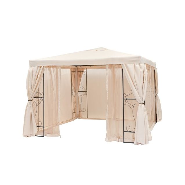 Paviljongin hyttysverkko 4kpl beige