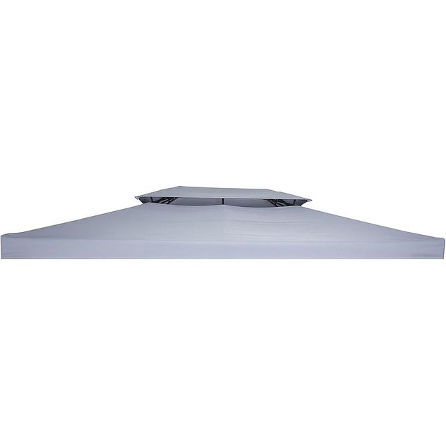 Paviljongin katto Bermuda 3x4 m vaaleanharmaa