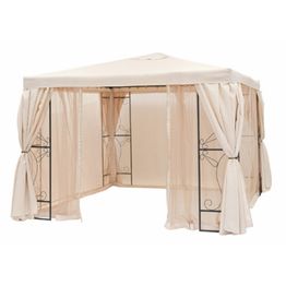 Paviljongin sivuverhot 4 kpl beige