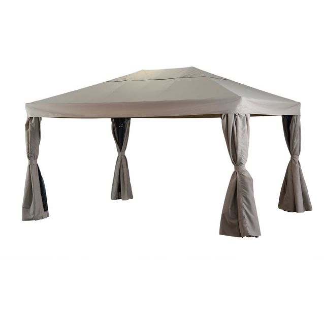 Paviljonki Biella 3x4m antrasiitti/khaki