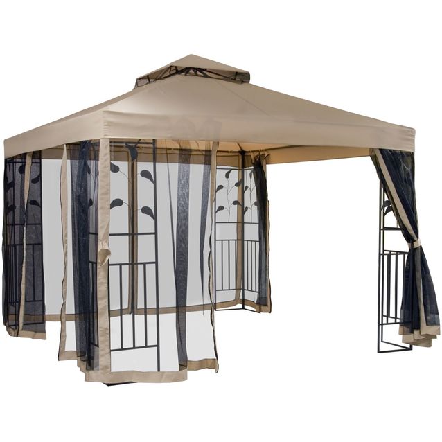 Paviljonki Home4tou Leaf 3x3 m beige