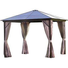 Paviljonki Home4you Sunset, 3x3m, beige/ruskea