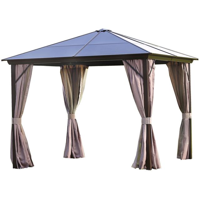 Paviljonki Home4you Sunset 3x3 m beige/ruskea