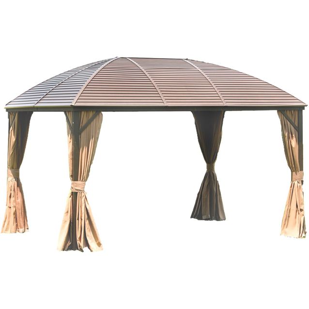 Paviljonki Home4you Sunset 3x4 m beige/ruskea