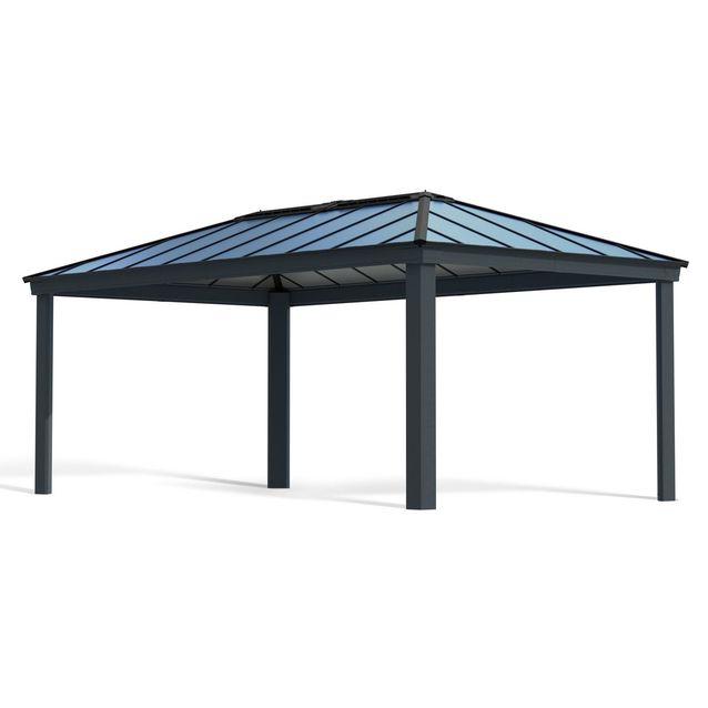 Paviljonki Palram-Canopia Dallas 6100, 3.6x6.1m, 12x20ft, harmaa