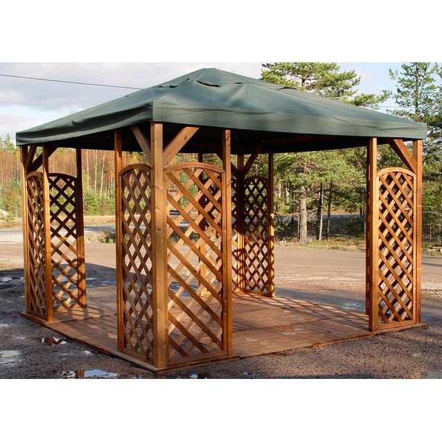 Lux-paviljonki A116R on kooltaan 400x400 cm