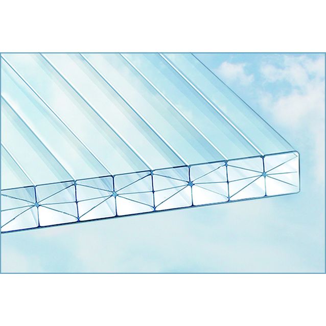 PC-kerroslevy Keraplast 16 mm 1050x3000 mm kirkas