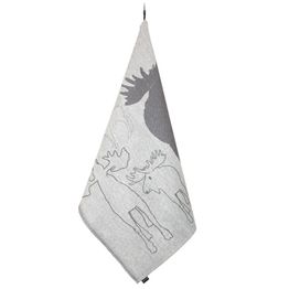 Pefletti Jokipiin Pellava Kaiku 45x55 cm valkoinen/tummanharmaa