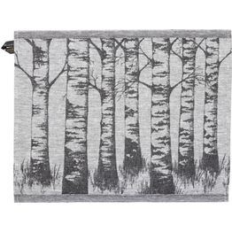 Pefletti Jokipiin Pellava Koivikko 45x55 cm valkoinen/musta