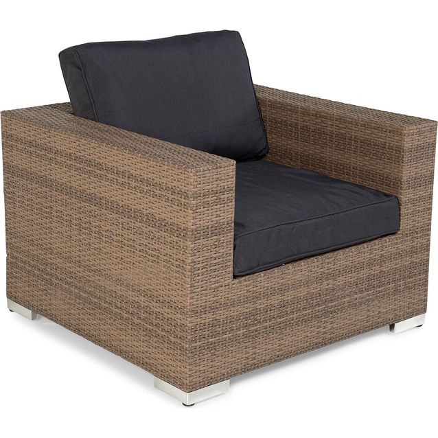 Pehmusteen päällinen Bahamas-nojatuoliin harmaa