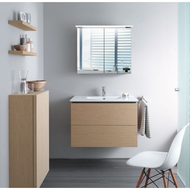 Peilikaappi Bathlife Glänsa, 800mm, valkoinen