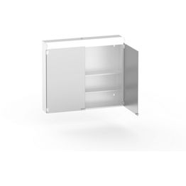 Peilikaappi Polaria Lumena 800x700mm pistorasia oikealla valkoinen