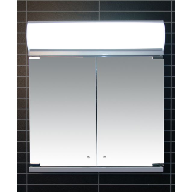 Peilikaappi LED-valaisimella Tammiholma Monza 60x62 cm 28 W vikavirtasuojakytkin