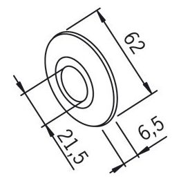 Peitelaippa Oras 102002 21,5x62 mm kromi
